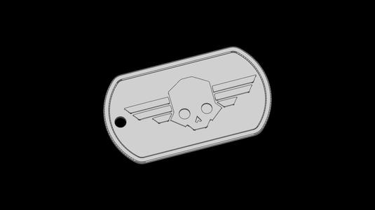 Helldivers Dog Tag Keychain v2