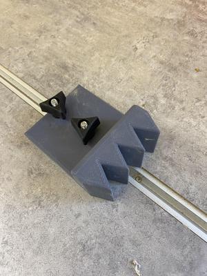 T-track end stop