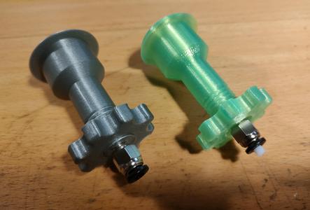 Filament pass-through with cleaner for LACK enclosure