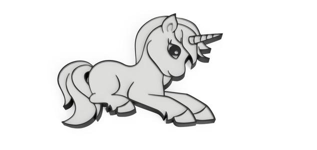 Unicorn magnetic button - customizeable