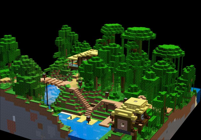 Minecraft Style Lodge