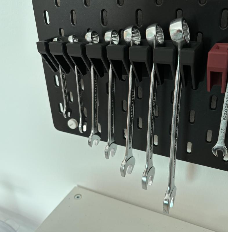 ring wrench holder Ikea Skadis T-Nuts