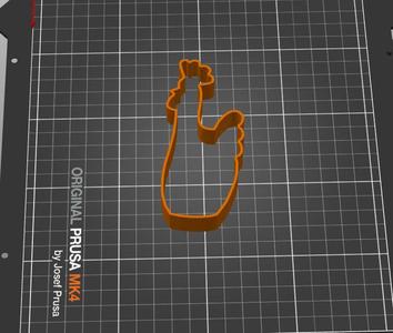 Vykrajovátko - slepička velikonoční 105mm