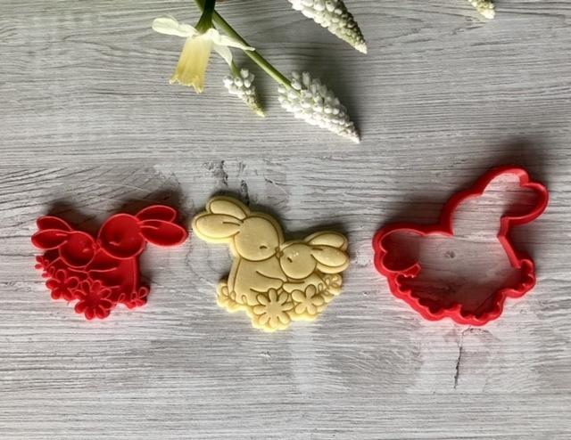 bunnies easter cookie cutter