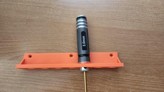 Hex Driver Holder, wall mount, 7 piece