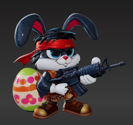 Rambo Easter Bunny Fan Art