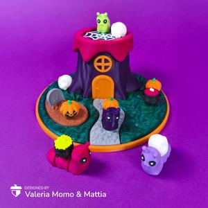 Spooky & Halloween - Diorama for Cute Flexi Animals, Snail