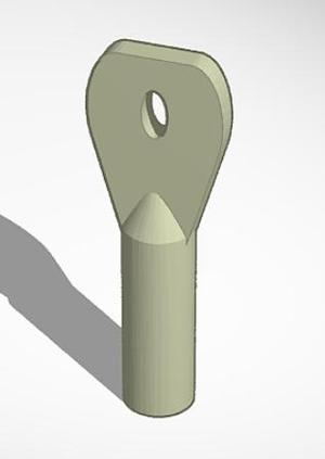 Llave puerta ascensor elevator key