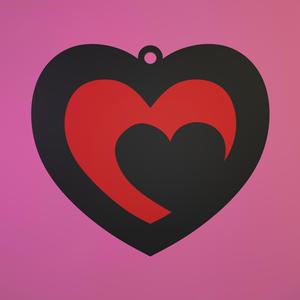 keychain heart