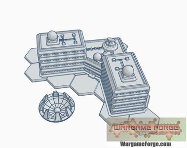 Sci-Fi Communications Center with Hex Base SFHB022