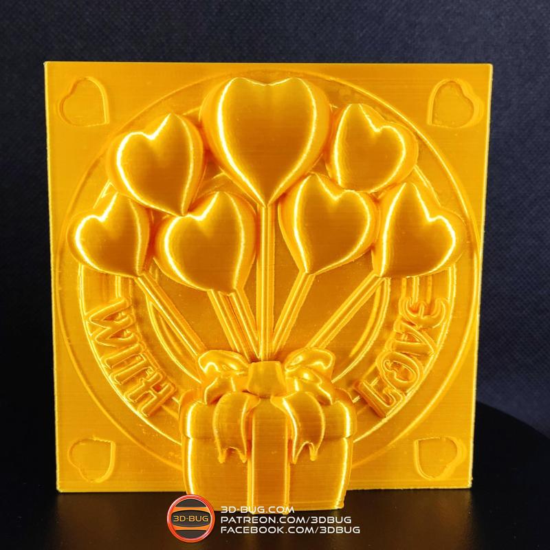 Greeting card "with love"