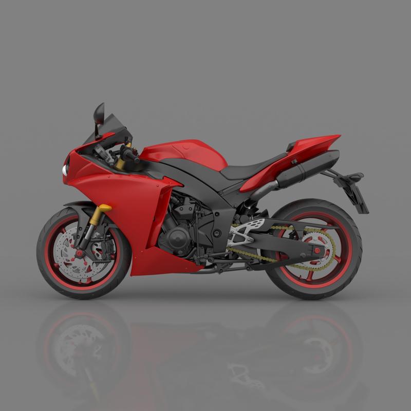 Sportbike YZF R1 2011-2014 3D Model Ready to Print STL File