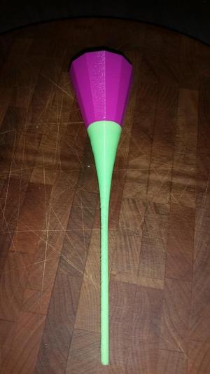 Stem for 3d printed rose by fablabbcn