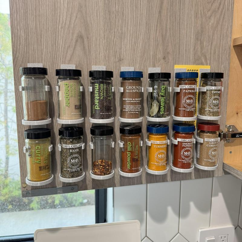 Spice Rack Mounting System