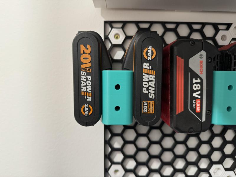 Worx 20V double battery holder for HSW