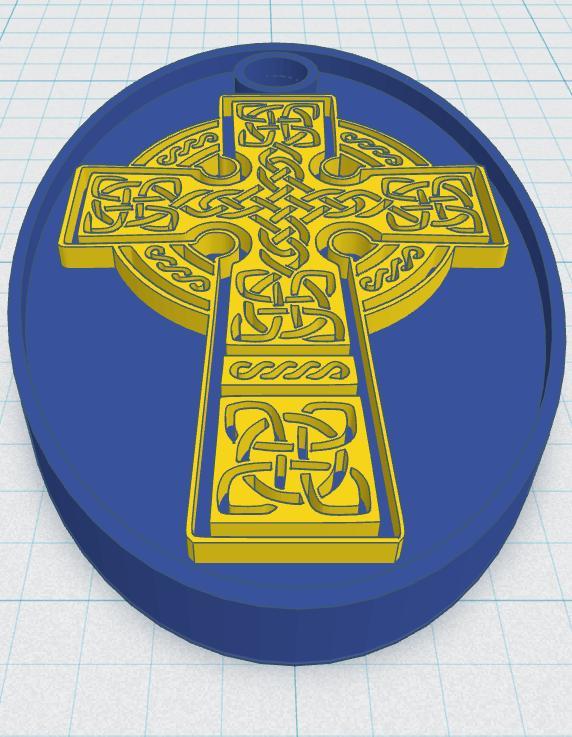 Celtic Cross Keytag 16