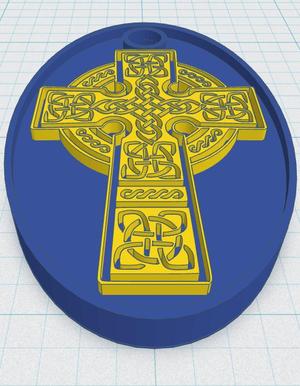 Celtic Cross Keytag 16