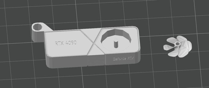 Nvidia Geforce RTX 4090 Keychain