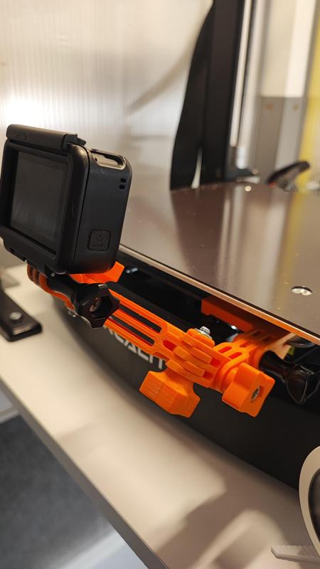 Creality Ender-3 v3 SE GoPro bed mount