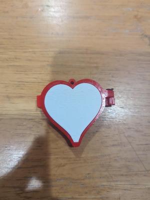 Heart Shaped Locket Lithophane Pendant