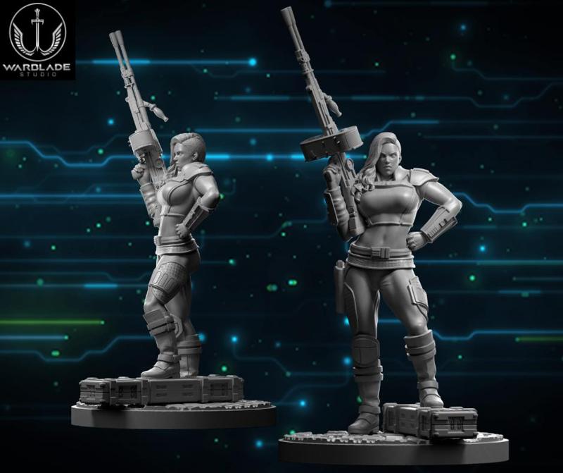 star wars shatterpoint cara dune presupported included