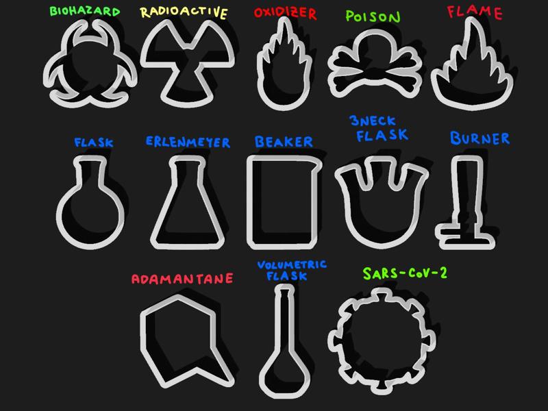 Chemical cookie cutters