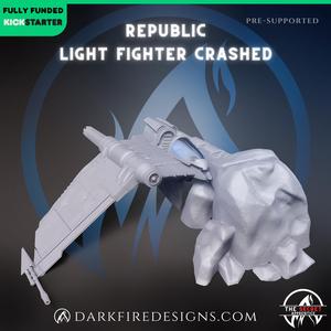 Republic Light Fighter Crashed