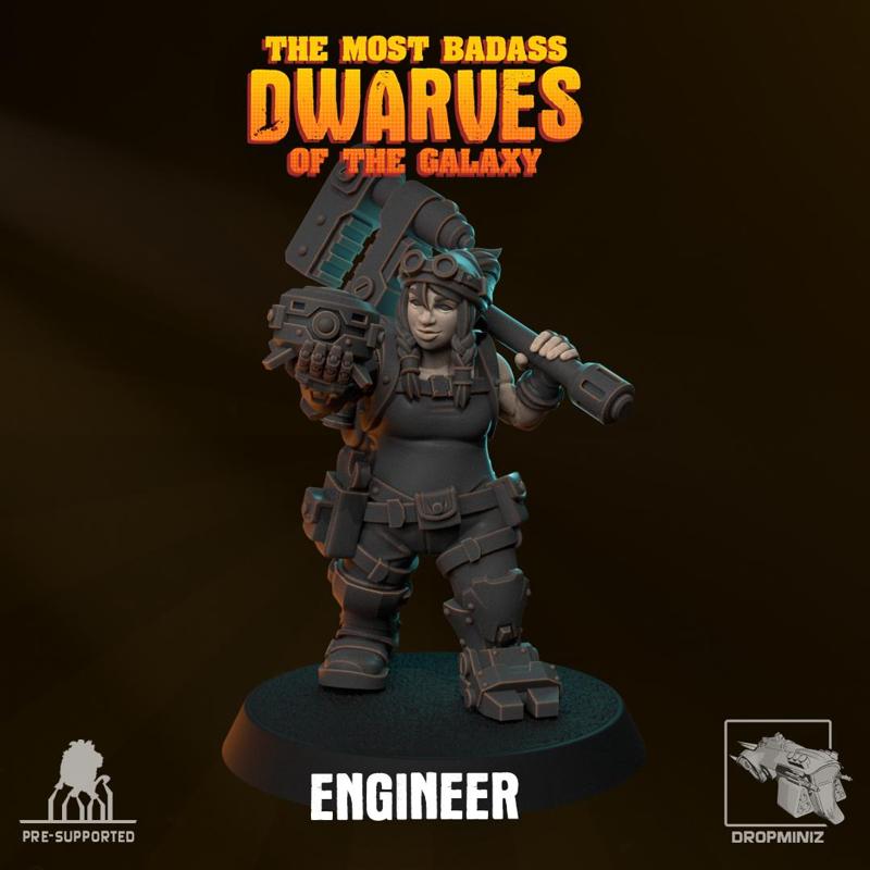 Sci-Fi Female Dwarf Engineer