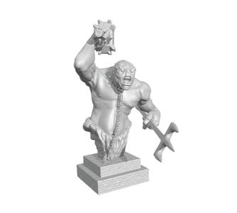 Troll of Moria with pedestal - Giant - Monster - The lord of the ring - Action Figure