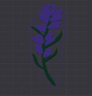 Lavender Keychain