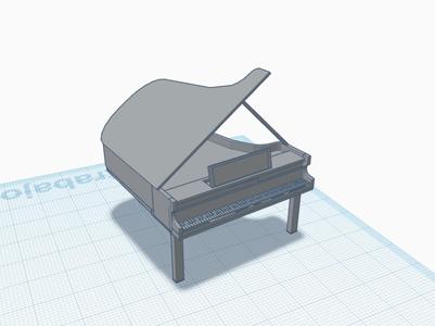 Grand piano.
