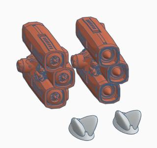 Triple Rotor Pod Engines For Martian Racing Federation (Gaslands)