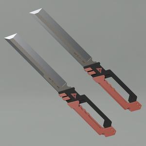 Zenless Zone Zero ZZZ Nekomiya Mana Blades Knives. Video game, props, cosplay