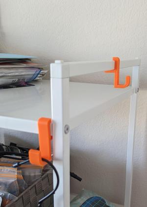 Snap-on hook for IKEA JONAXEL