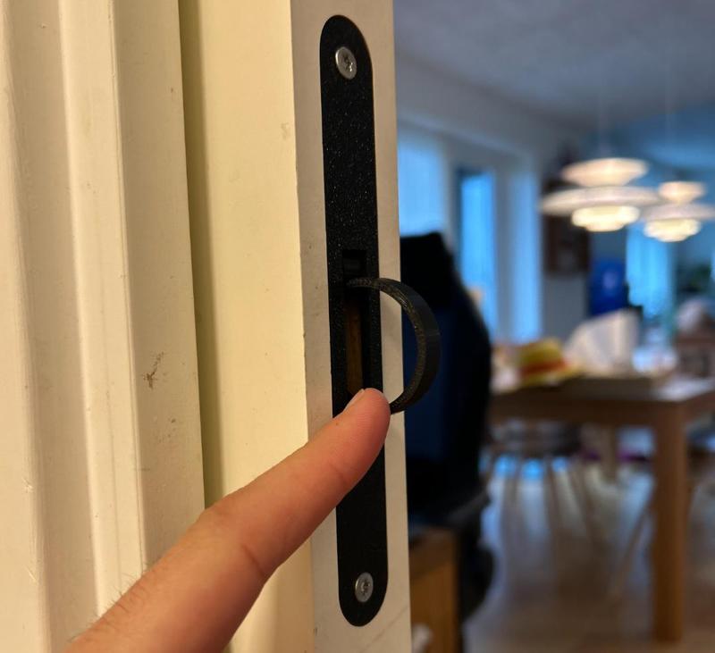 Pull ring for sliding door