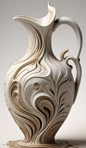 Liquid-Style Spiral Vase