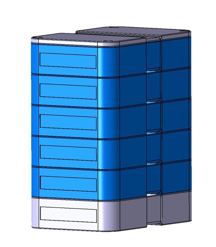 Sägeketten Box stapelbar Klettband