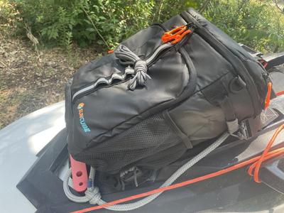 Cooler / Backpack Mount - Yamaha Waverunner - Multiple models - EX,VX,FX, 2018-2022 (and more)  Gear Mounting Post - Paracord and  1.5" Nylon Webbing Anchor