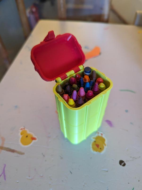 Crayon box holder