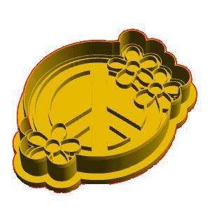 Peace cookie cutter