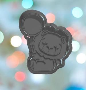 Safari Lion With Balloon Cookie Cutter