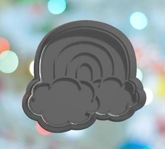 Rainbow with Clouds Cookie Cutter