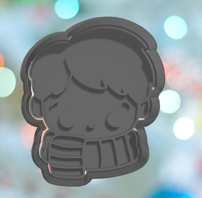 Harry Potter Ron with Scarf Cookie Cutter