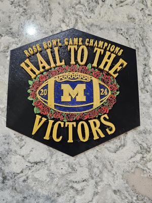 Michigan Rosebowl 2024 winner Plaque