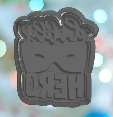 Fathers Day Daddy Hero Cookie Cutter