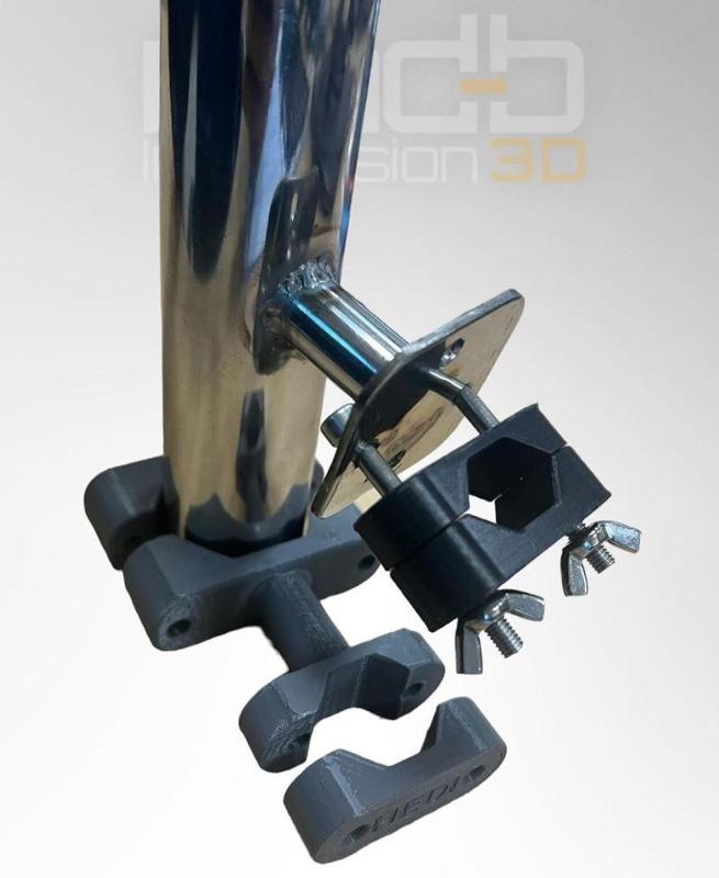 Support canne a pèche bateau