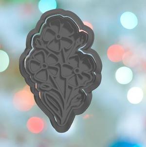 Mothers Day Periwinkle 2 Cookie Cutter