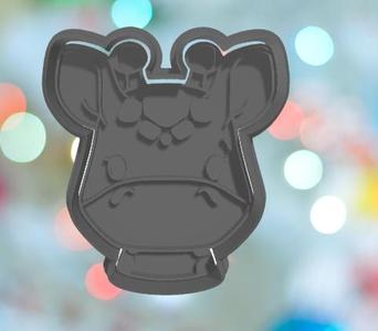 Safari Giraffe Face Cookie Cutter