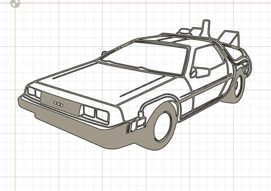 DeLorean DMC Wallart