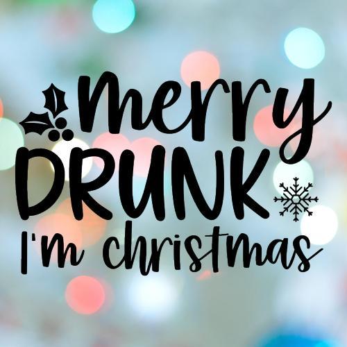 Christmas Stamp Merry Drunk Cookie Cutter